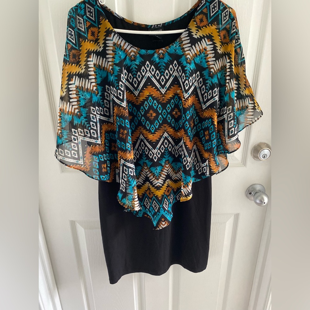 Beautiful tribal print petite dress